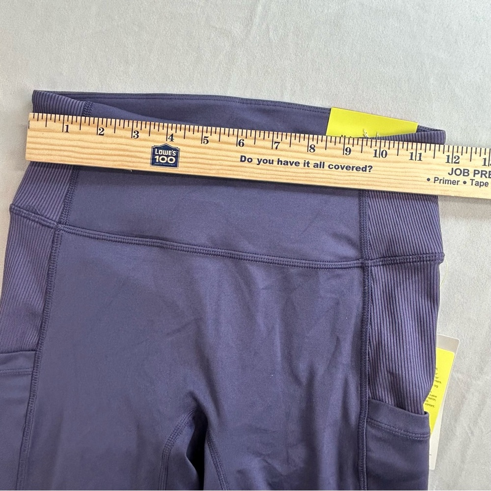 All In Motion Women's Contour Flex Ribbed 7/8 High Rise Leggings XS, Purple New - Picture 8 of 11